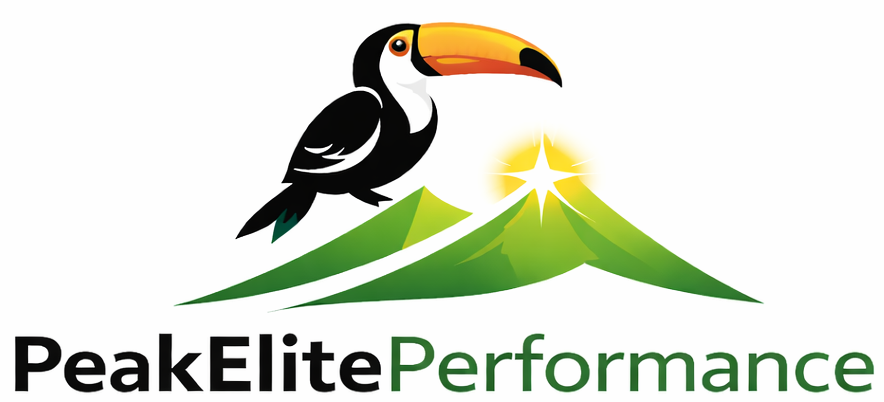 PeakElite toucan logo